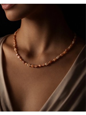 Doğal Akik Taşı Kadın Kolye