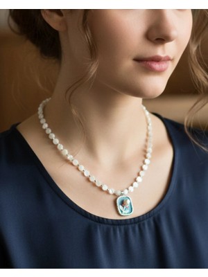 Doğal Taş Kadın Kolye