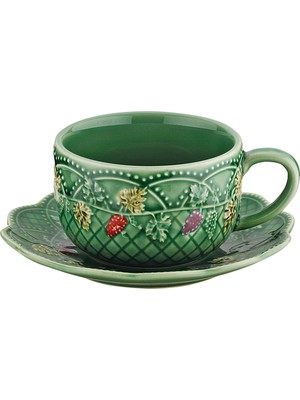 LuckyArt Vinea Seramik Yeşil Çay Fincanı 280 ml