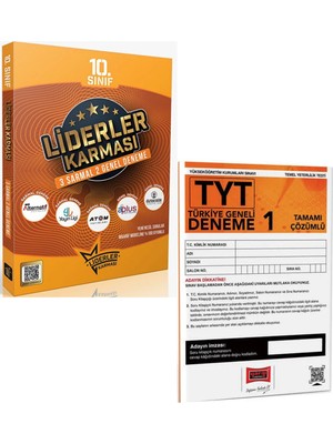 2026 Model Liderler Karması 10. Sınıf 5 Farklı Yayından 3 Sarmal 2 Genel Toplam 5 Deneme Seti