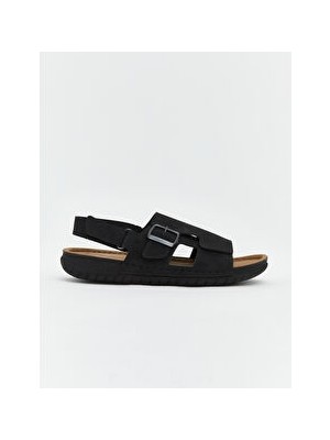 LC Waikiki Bej Süet Görünümlü Erkek Sandalet