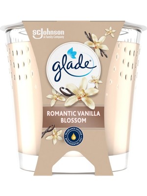 Glade Mum Vanilya Kokulu Mum, Tek Fitilli, 112 G, Esansiyel Yağ Içeren Koku, Pamuk Fitil