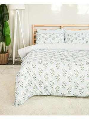 Rasel Tekstil Daisy Garden Çift Kişilik Çiçekli Pamuk Nevresim Seti  200X220 cm
