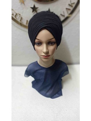 Ergül Hazır Duvak Siyah Sarma Bone Duvak,hazır Duvak,düğün,hazır Şal,hazır Türban,abiye Şal,sünnet,nişan,söz
