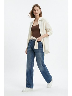 Rays Tint Yeşil Bol Paça Pantolon 1062