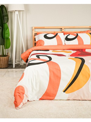 Rasel Tekstil Holiday Pamuklu Çift Kişilik Çiçekli Nevresim Seti  200X220 cm