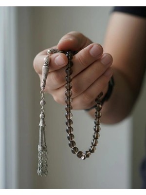 Dumanlı Kuvars Doğal Taş Tesbih & Bileklik Seti – Güçlü Enerji, Şık Uyum