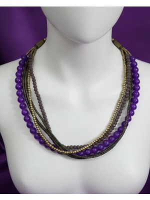 Kişiye Özel Tasarım Doğal Taşlı Kolye