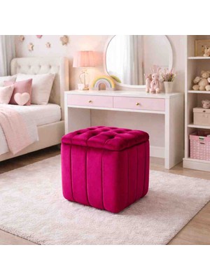 Muba Online Kapitoneli Dilimli “modern Kare Puf | Ayak Dinlendirme Taburesi | Dekoratif ve Rahat Yüksek Kalite”