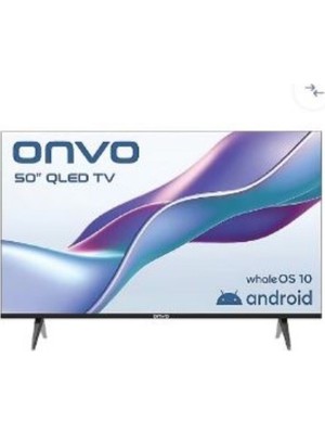 Onvo 50VQ80F2FA 50'' 127 Ekran QLED Tv | Full Hd, Smart Whaleos, Dahili Uydu Alıcı, Wi-Fi, Bluetooth, Frameless Tasarım