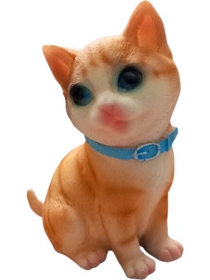 Hediyegeldi Dekoratif Sarman Kedi Biblosu