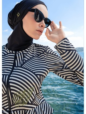 Mayovera Kapalı Mayo- Siyah Deniz Kabuğu