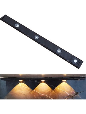 Upway Sensörlü 40 cm 3’lü LED Lamba – 3 Renkli Ayarlanabilir Tezgah Merdiven Dolap Aydınlatma