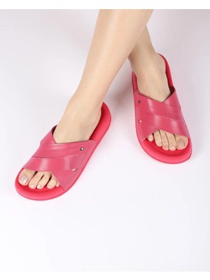 Chirpy Kadın Yazlık Çapraz Bantlı Terlik - Coral