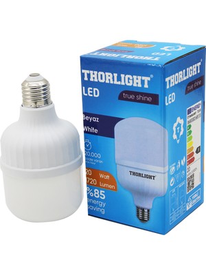 İlanib Ticaret Thorlıght 20W E27 Torch T-Shape Beyaz LED Ampul T-20B (5567)