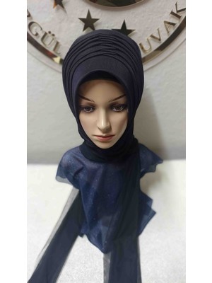 Ergül Hazır Duvak Simsiz Siyah Tekli Model Duvak,hazır Duvak,düğün,hazır Şal,hazır Türban,abiye Şal,sünnet,nişan,söz