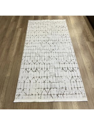 Hoom Rugs Terrace 8204 Beyaz Hav Toz Vermez Dekoratif Kilim