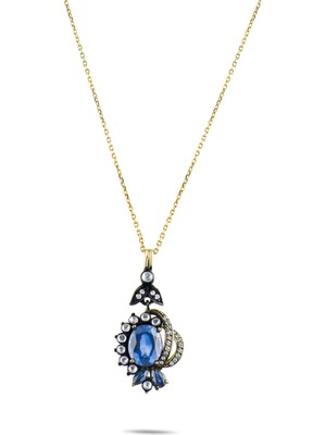 Lial Diamond 2.6 Karat Pırlanta Safir Kolye, Doğal Pırlanta, Sertifikalı Mücevher