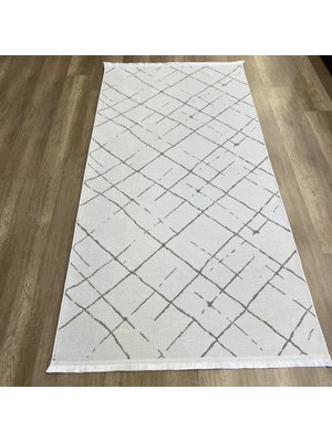 Hoom Rugs Terrace 8207 Beyaz Hav Toz Vermez Dekoratif Kilim