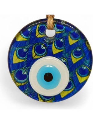 Hediyegeldi Mavi Gözler Nazar Boncuğu Füzyon Cam 7 Çap 8 mm