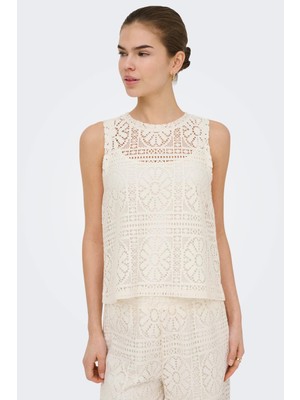 Only Onllıan Lace Kadın Atlet Dantel Detaylı Kolsuz Şık Günlük