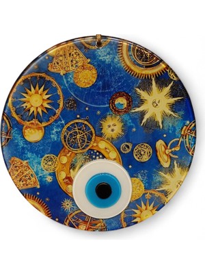 Hediyegeldi Yıldızlar Nazar Boncuğu Füzyon Cam 23 Çap 4 mm