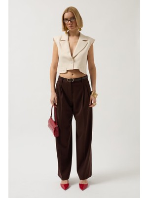 Amorluxe Düğme Detay Cepli Yelek