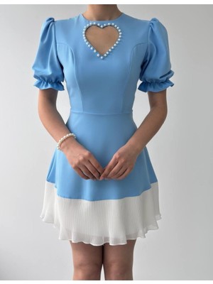 Amorluxe Safe Kalp Detaylı Elbise