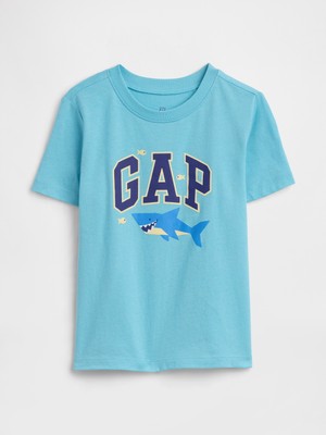 Gap Erkek Bebek Açık Mavi Logo T-Shirt