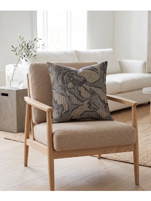 Ravello Home Premium Seri Soyut Desenli Dokuma Kumaş Kırlent Kılıfı