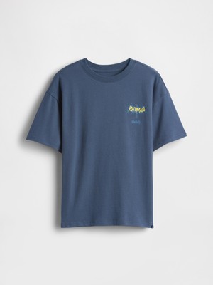 Gap Erkek Çocuk Koyu Mavi Batman Relaxed Grafik Baskılı T-Shirt