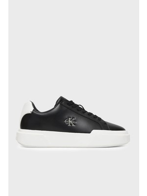 Calvin Klein Logolu Deri Sneaker Ayakkabı YW0YW0194706W Bayan Ayakkabı YW0YW01947 06W