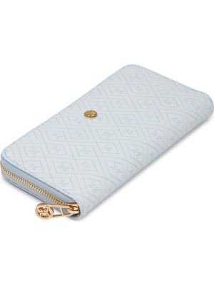 Tergan Mavi Print Kadın Cüzdan - S1CB00055823-V9F