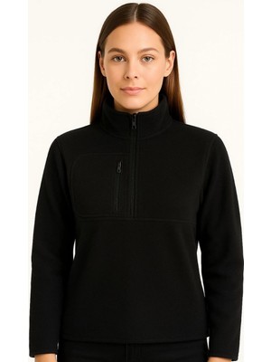 Pileli Store Polar Kazak - Siyah -