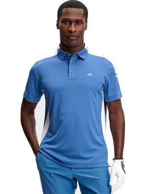 J.lindeberg Erkek Bo Polo T-Shirt Federal Blue 14658O228