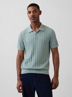 Gap Erkek Yeşil Classic Triko Polo T-Shirt