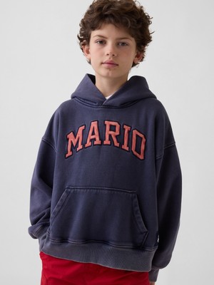 Gap Erkek Çocuk Lacivert Süper Mario Vintagesoft Sweatshirt