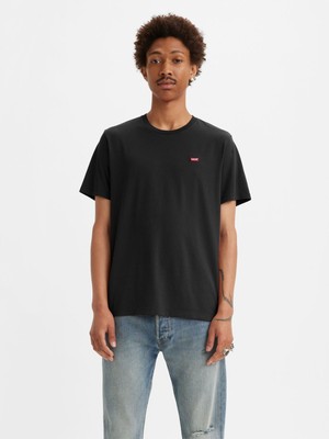 Levi's Ss Classıc Hm Tee Mıneral Cotton Erkek Siyah Bisiklet Yaka T-Shirt 56809-0025