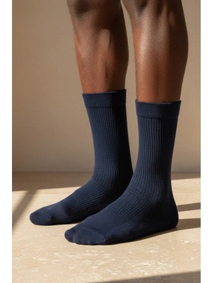 Bony Socks Erkek Derbi Lacivert Soket Çorap