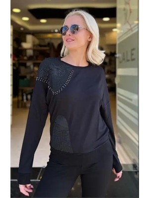 Daido Gofreli Taş Detaylı Tshirt