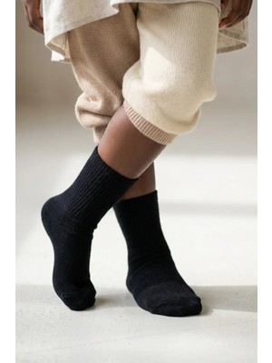 Bony Socks Basic Siyah Çocuk Soket Çorap
