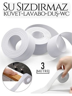 Marsilyan Turk Su Geçirmez Küvet Lavabo Duş Bandı 3 Metre Flexia Design