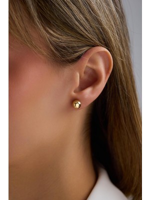 Arpaş 14 Ayar Büyük Altın Top Küpe