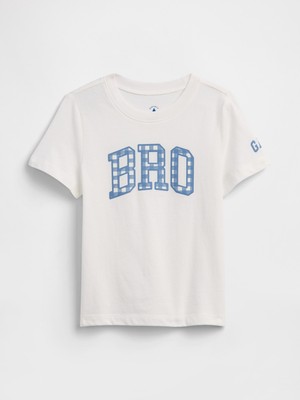 Gap Erkek Bebek Kırık Beyaz Grafik Baskılı T-Shirt