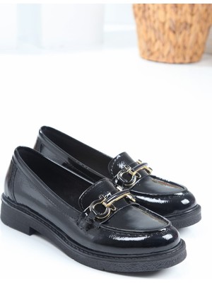 Tuba Toptaş Gold Toka Rugan Loafer