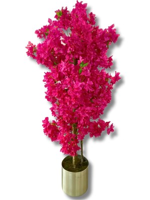 Cihan Çiçekçilik Fuşya Begonvil 180 Cm Yapay Ağaç 30x30 Metal Saksı