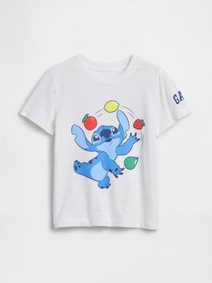 Gap Erkek Bebek Beyaz Disney Lilo ve Stitch Grafik Baskılı T-Shirt