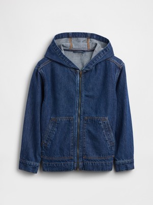 Gap Erkek Çocuk Mavi Kids Denim Utility Ceket