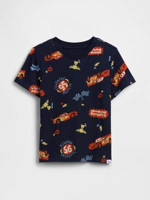 Gap Erkek Bebek Lacivert Disney Cars Grafik Baskılı T-Shirt