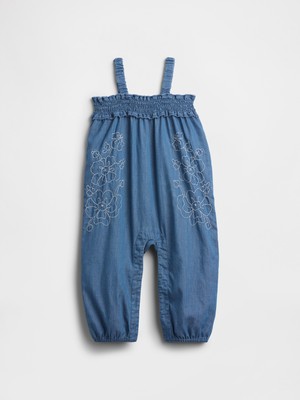 Gap Bebek Mavi Smocked Tulum